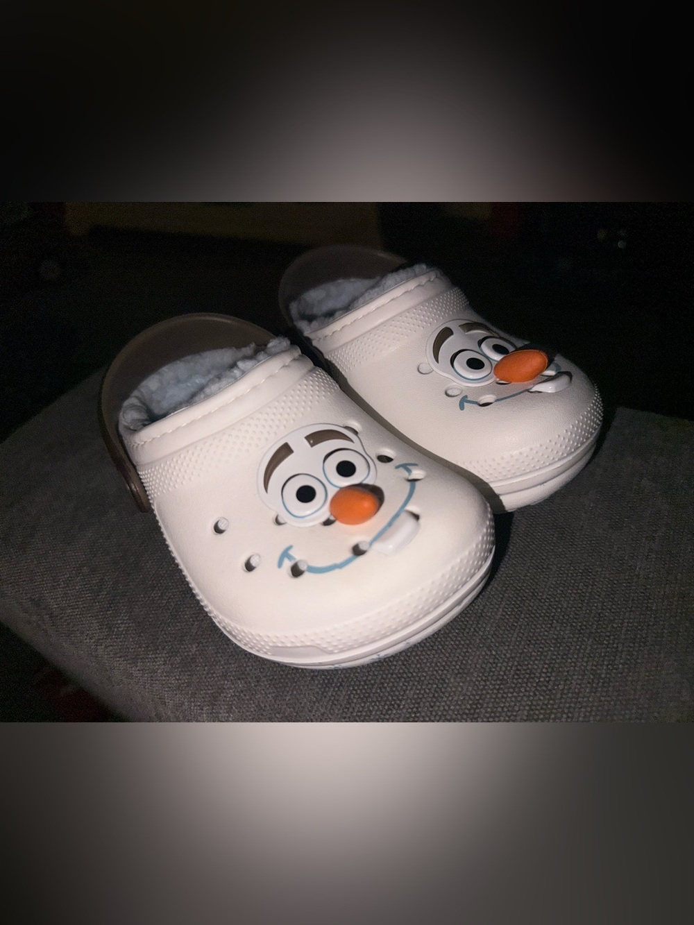 Crocs Disney Frozen Olaf Lined Clogs Toddler Size C7 Winter Shoes